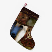 Afghaanse hond kleine kerstsok (Voorkant (Hangend))