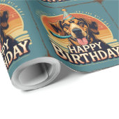 Afghaanse hond kleurrijk cadeaupapier (Rol Hoek)