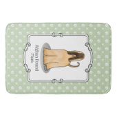 Afghaanse hond Mam Afghaanse mam (in het gareel) Badmat (Voorkant)