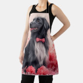 Afghaanse hond met Rozen - Valentijnsdag Schort (Insitu)