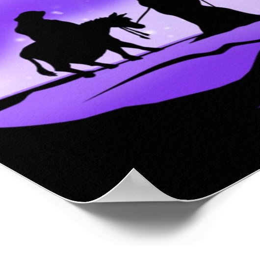 Afghaanse hond Night Divine Poster (Hoek)