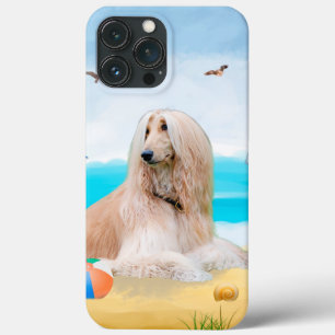 Afghaanse hond op strand Case-Mate iPhone case