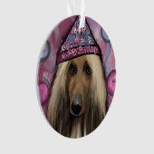 Afghaanse hond ornament (voorkant)