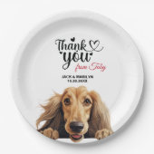 Afghaanse hond papieren bordje (Voorkant)