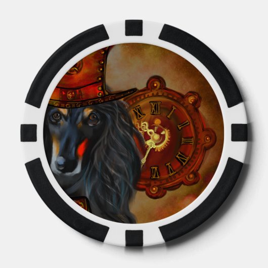 Afghaanse hond poker chips (Voorkant)