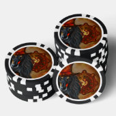 Afghaanse hond poker chips (Opstapeling)