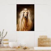 Afghaanse hond poster (Keuken)