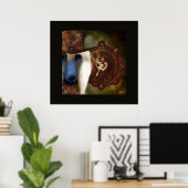 Afghaanse hond poster (Thuiskantoor)