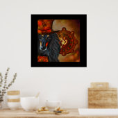 Afghaanse hond poster (Keuken)