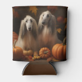 Afghaanse hond Puppy Herfst Delight Pompoen Blikjeskoeler (Voorkant)