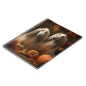 Afghaanse hond Puppy Herfst Delight Pompoen Notitieboek (Linkerzijde)