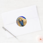 Afghaanse Hond Ronde Sticker (Envelop)