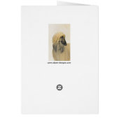 Afghaanse hond schilderen - Kute Original Dog Art (Achterkant)