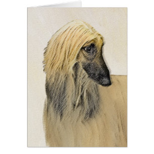 Afghaanse hond schilderen - Kute Original Dog Art