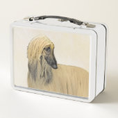 Afghaanse hond schilderen - Kute Original Dog Art (Achterkant)