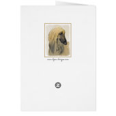 Afghaanse hond schilderen - Kute Original Dog Art (Achterkant)