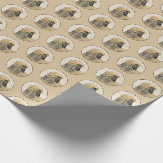 Afghaanse hond schilderen - Kute Original Dog Art Cadeaupapier (Hoek)