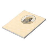 Afghaanse hond schilderen - Kute Original Dog Art Notitieblok (Linkerzijde)