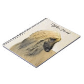 Afghaanse hond schilderen - Kute Original Dog Art Notitieboek (Linkerzijde)