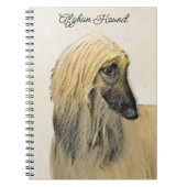 Afghaanse hond schilderen - Kute Original Dog Art Notitieboek (Voorkant)