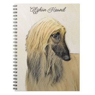 Afghaanse hond schilderen - Kute Original Dog Art Notitieboek