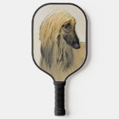 Afghaanse hond schilderen - Kute Original Dog Art Pickleball Paddle (Voorkant)