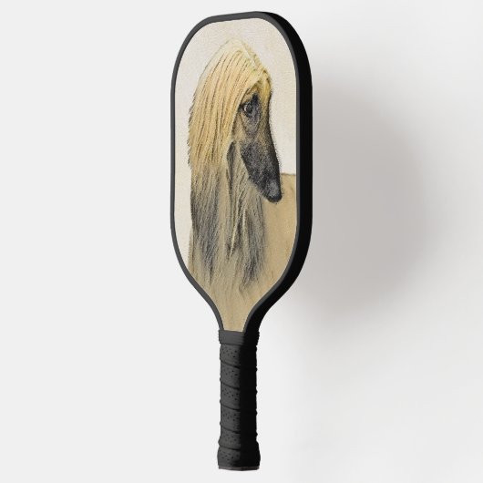 Afghaanse hond schilderen - Kute Original Dog Art Pickleball Paddle (Links)
