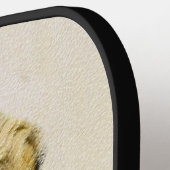 Afghaanse hond schilderen - Kute Original Dog Art Pickleball Paddle (Links Detail)