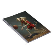 Afghaanse hond spelen basketbal notitieboek (Rechterzijde)