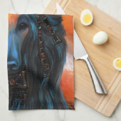 Afghaanse hond theedoek (Quarter Fold)