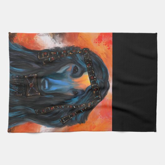 Afghaanse hond theedoek (Horizontaal)