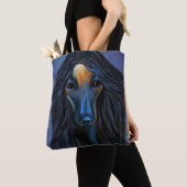 Afghaanse hond tote bag (Dichtbij)