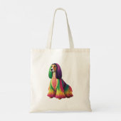 Afghaanse hond tote bag (Achterkant)