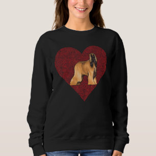 Afghaanse hond Valentijnsdag Dog Love Fingerprint Trui