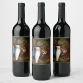 Afghaanse hond wijn etiket (Flessen)