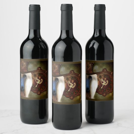 Afghaanse hond wijn etiket (Flessen)