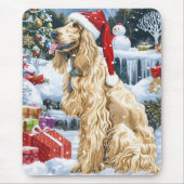 Afghaanse hond Winter Wonderland Kerstvreugde Muismat (Voorkant)