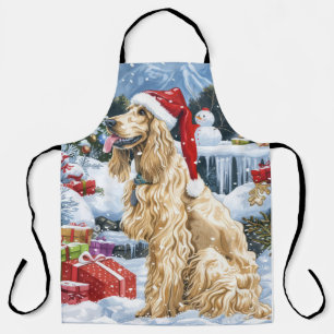 Afghaanse hond Winter Wonderland Kerstvreugde Schort