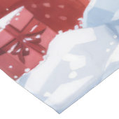 Afghaanse hond Winter Wonderland Kerstvreugde Tafelkleed (Gekanteld)