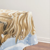 Afghaanse hond Winter Wonderland Kerstvreugde Tafelkleed (Voorbeeld)