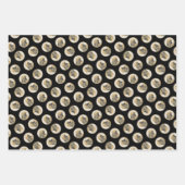 Afghaanse hond zwart gemaskerd rood schilderij Pet Inpakpapier Vel (Voorkant 3)