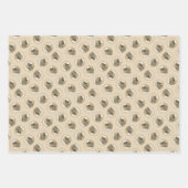 Afghaanse hond zwart gemaskerd rood schilderij Pet Inpakpapier Vel (Voorkant)