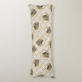 Afghaanse hond zwart gemaskerd rood schilderij Pet Lichaamskussen (Voorkant Verticaal)