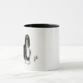 Afghaanse hond zwart-wit mok (Midden)