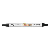 Afghaanse hond zwarte inkt pen (Voorkant)