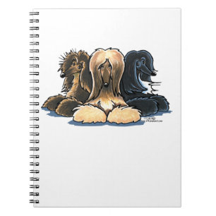 Afghaanse Honden Drie van een soort Notitieboek