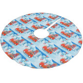 Afghaanse honden hond bij kerstbezorging vrachtwag kerstboom rok (Gekanteld)