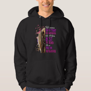 Afghaanse honden zijn meisjes de beste vriend van hoodie