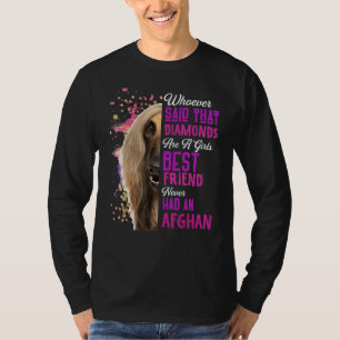 Afghaanse honden zijn meisjes de beste vriend van t-shirt