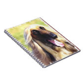 Afghaanse Hound Art Notitieboek (Rechterzijde)